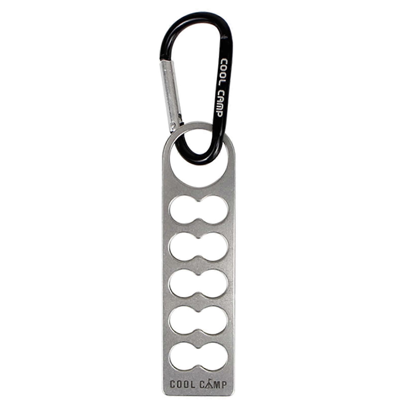 Tent Peg Storage AluminiumAlloy WearResistant Lightweight Pouch With Buckle For Camping Stakes