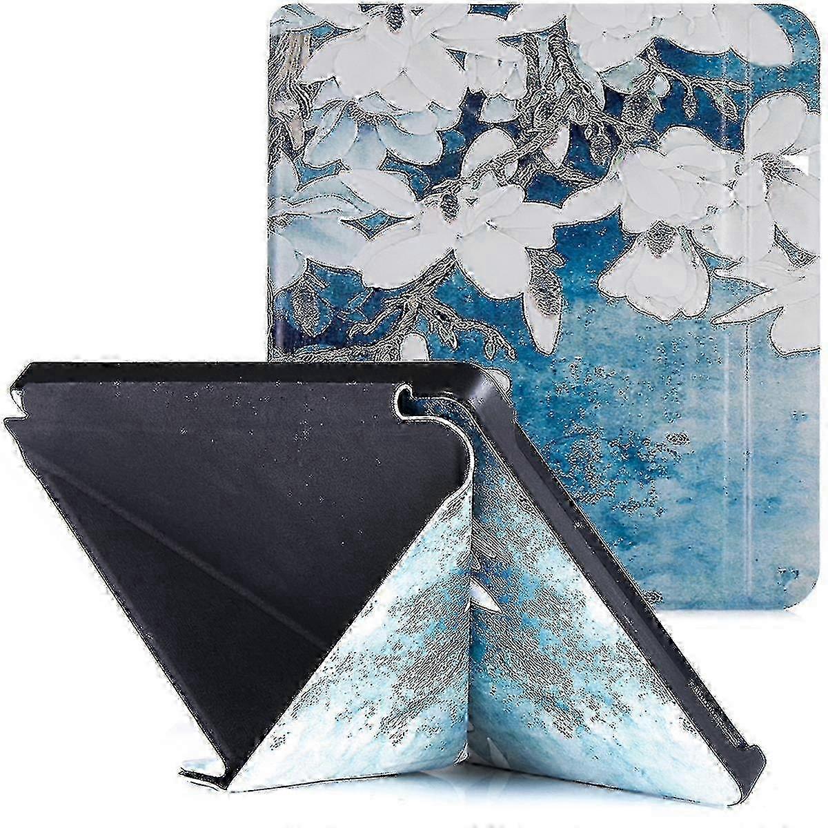 Shry Case For Kobo Libra 2 Ereader (2021 Released, Model N418) - Premium Pu Leather Origami Stand Cover With Auto Sleep Wake