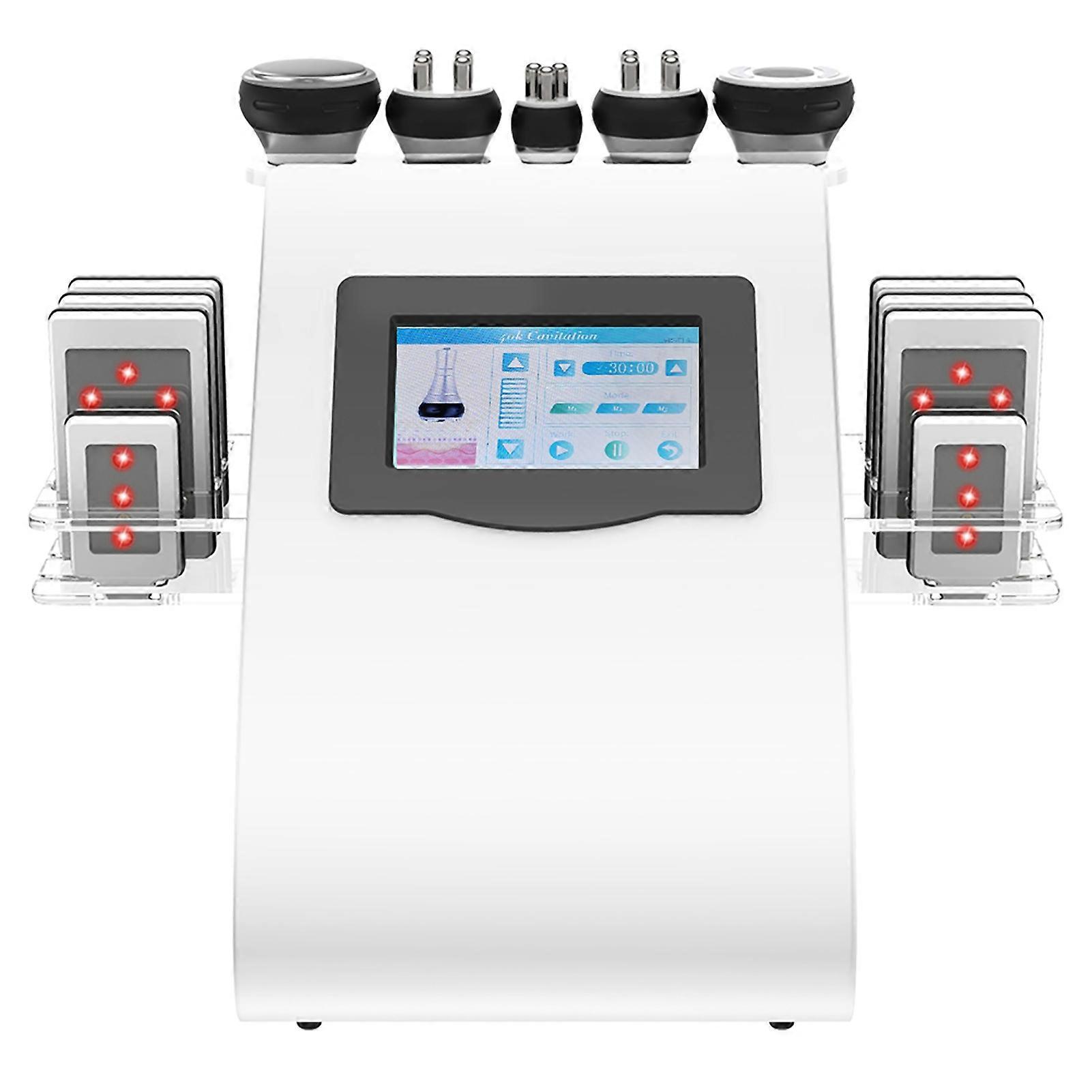 5 in 1 40KHz Ultrasonic RF Body Slimming Machine 26x23.5x33cm Red