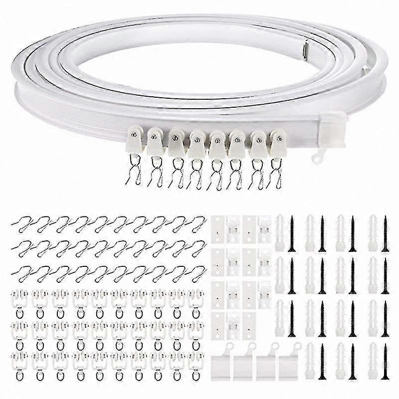 Flexible Bendable Ceiling Curtain Track, 1-5 Meters Curved Rail for Drapes