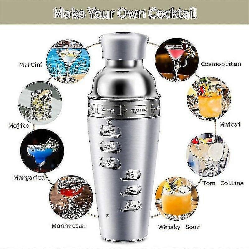 Cocktail Shaker Professional Boston Shaker Stainless Steel Martini Shaker Gadget | Cocktail Shaker