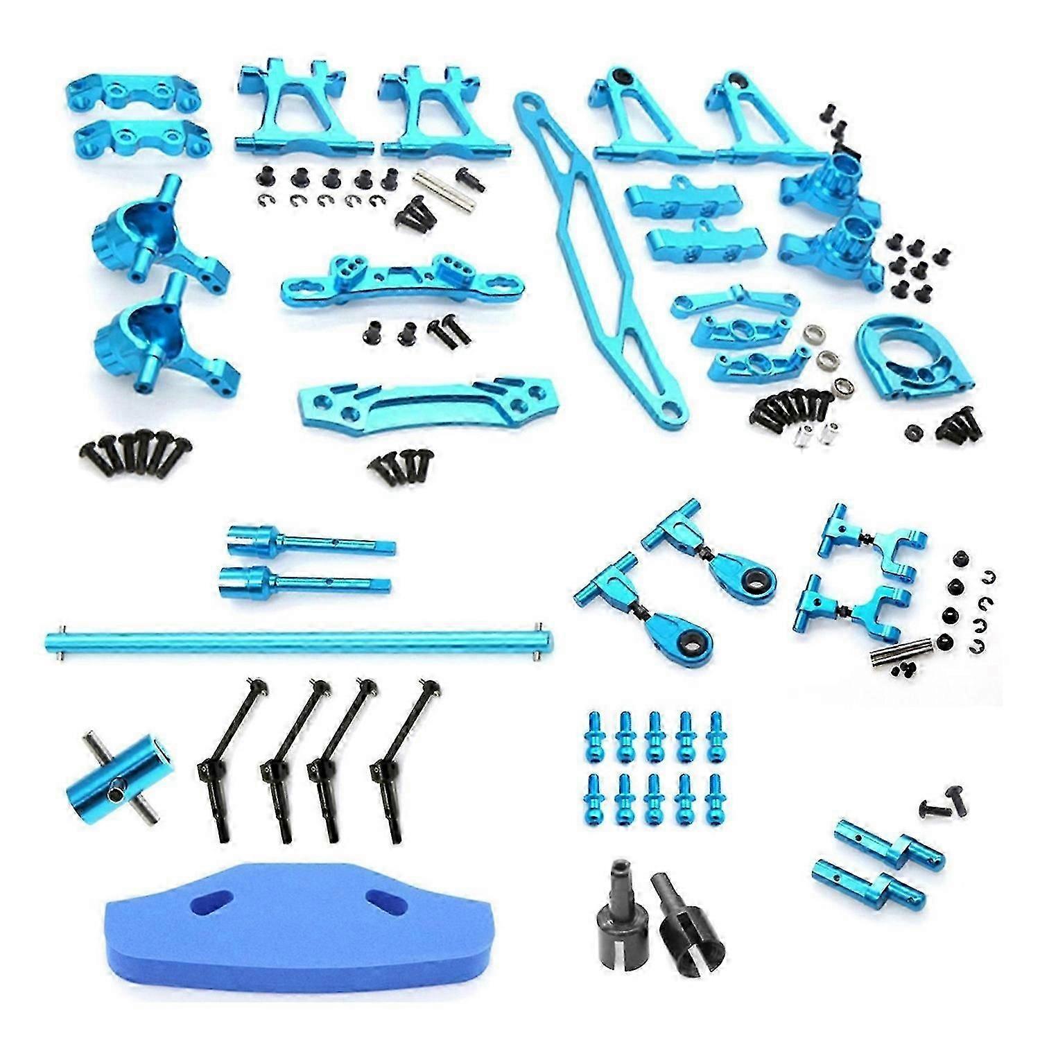 Metal Modification Accessory Kit Suspension Arms Steering Knuckle Set compatible TT02 TT-02 1/10 RC