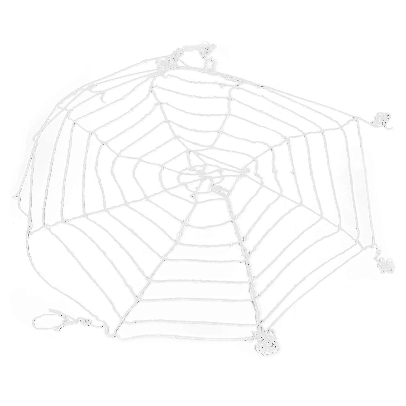 3.6m Spider Web Halloween Decorations White Round Net Spooky Cobwebs for Outdoor Indoor Party Yard
