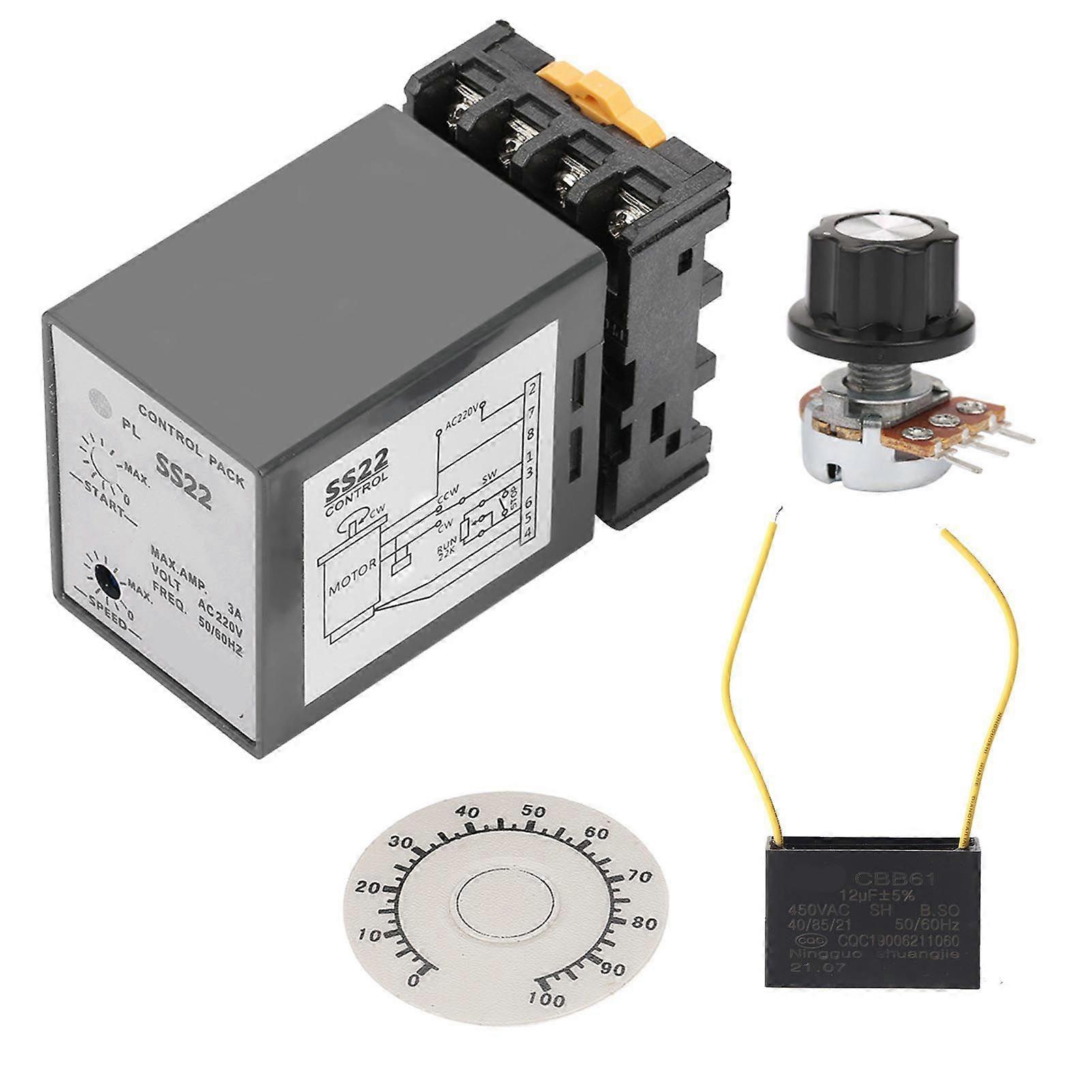 Electronic AC 220V SS22 50/60Hz Motor Speed Controller 90/1700RPM