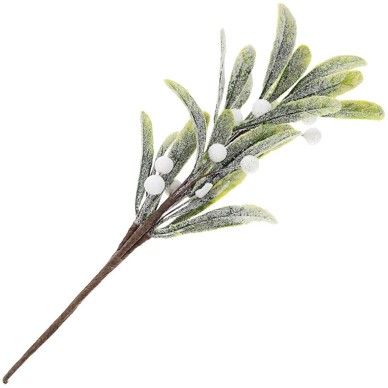 Simulation Branch for Xmas Decoration 2Pcs Plastic