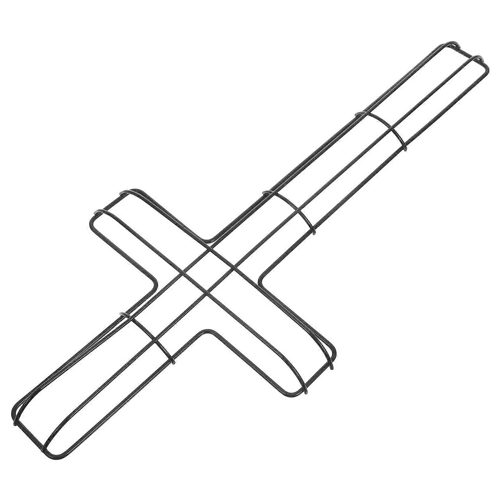 Cross Shape Iron Wreath Frame for DIY 4Pcs Home Decoration Accessory