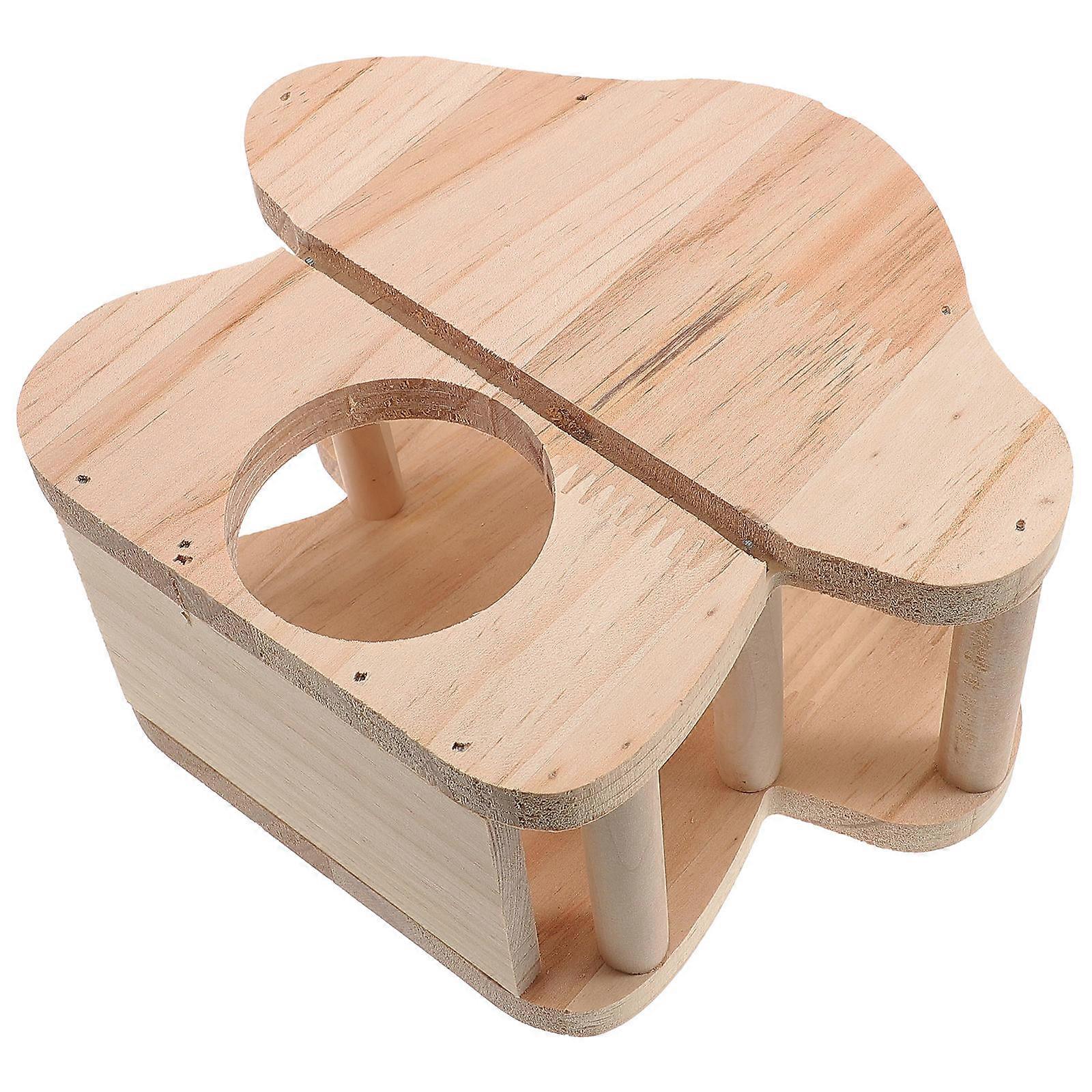 Rabbit Feeder Wooden Hay Rack for Pet Use Durable Hanging Holder