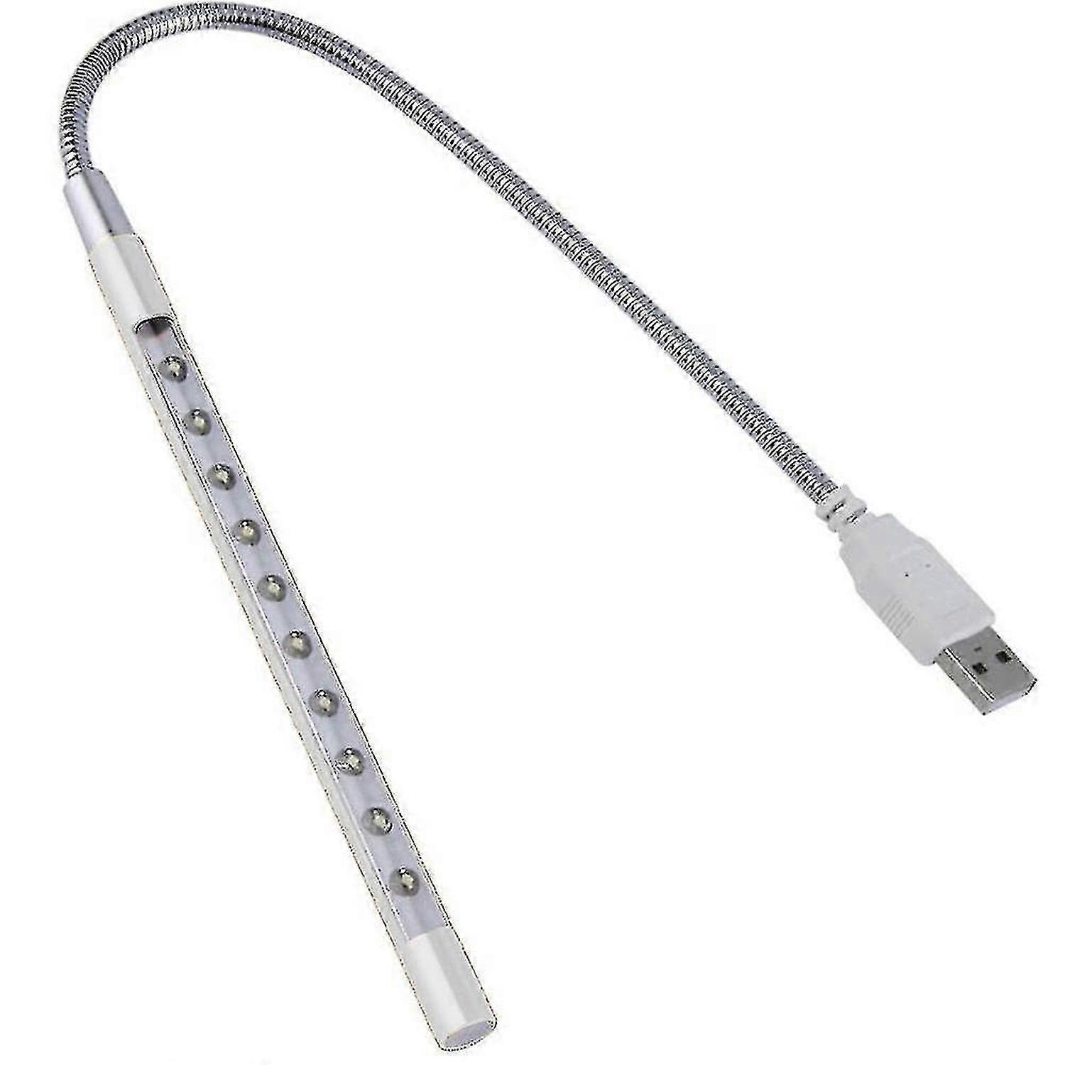 Lampe d’ordinateur portable léger Usb Led 5v 1w 10 Led Long Col de cygne Touch Dimmer cadeau de Pâques