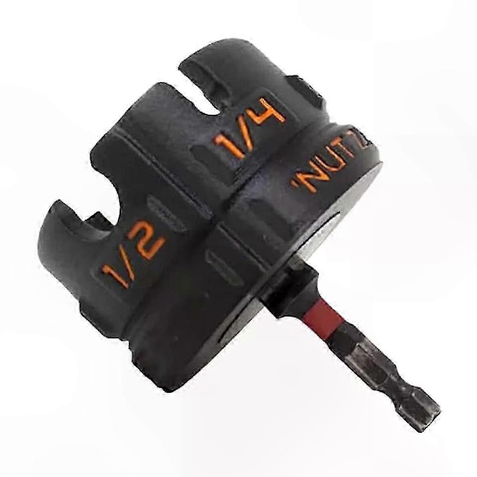 Threaded Rod Nut Removal Tool, Compatible with 1/4", 3/8", 1/2" Rods, Drill Attachment for Nut Extraction