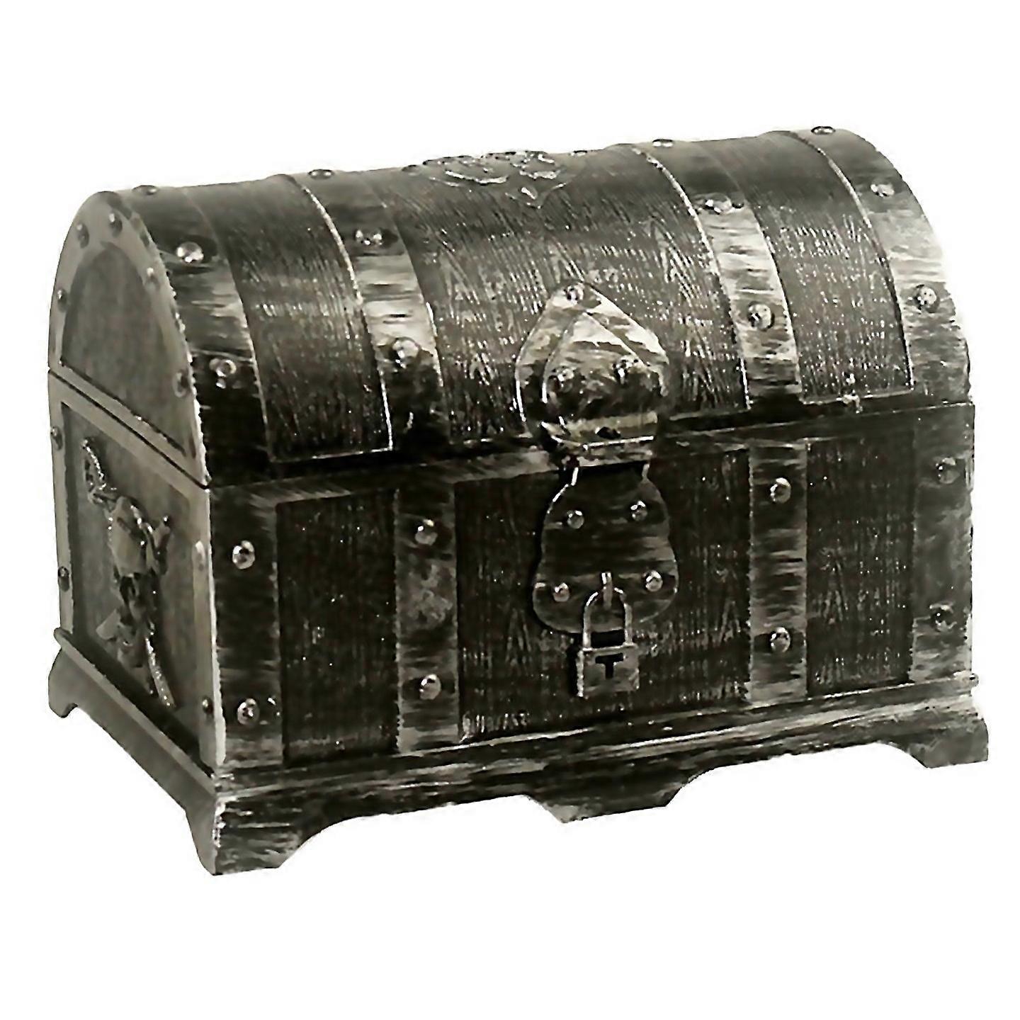 For Ancient Hunt Pirate Hidden Box Plastic Decorative Silver
