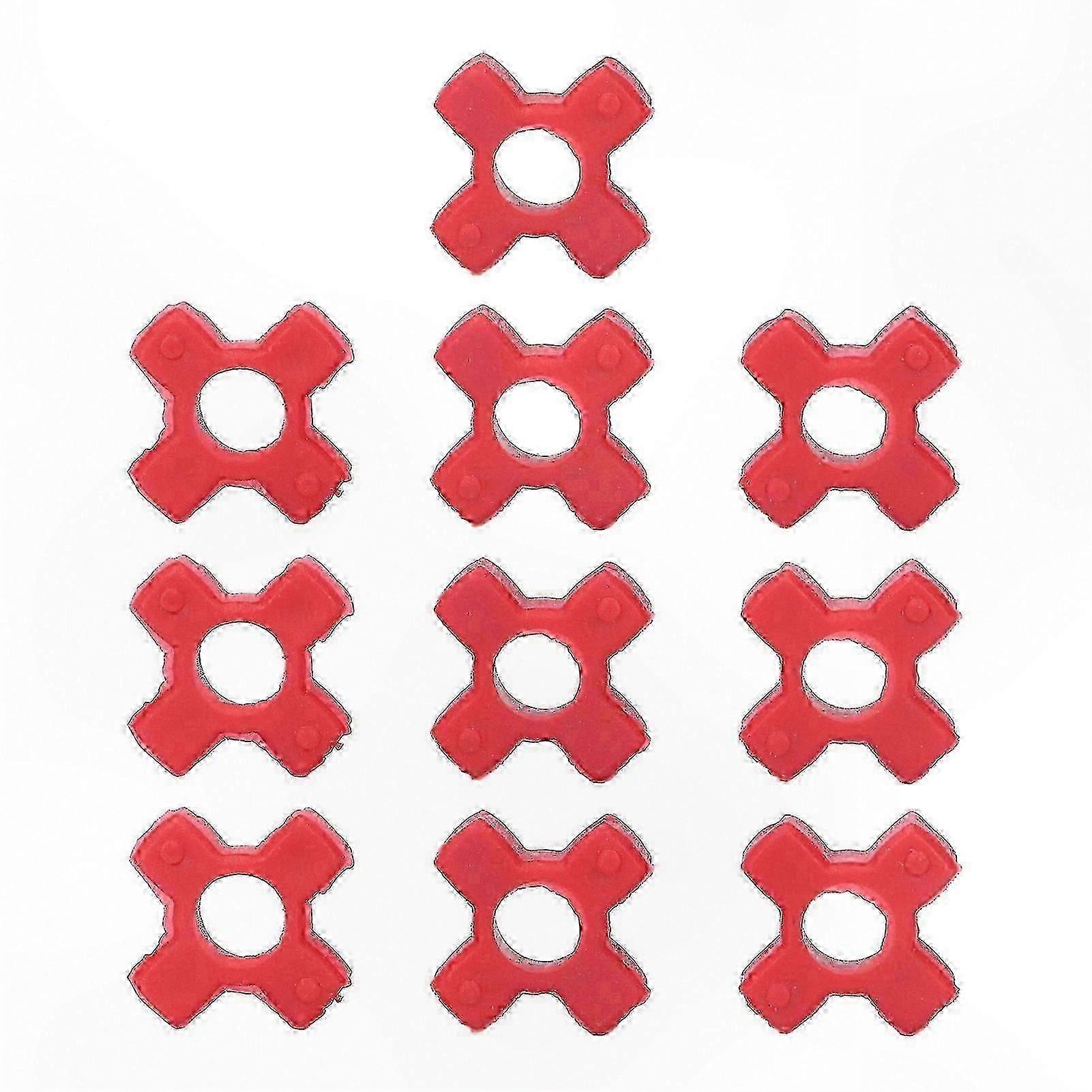 10-Pack Polyurethane Buffer Pads with Red Connectors for Electric Extractor Bushing Accessory Compatibility