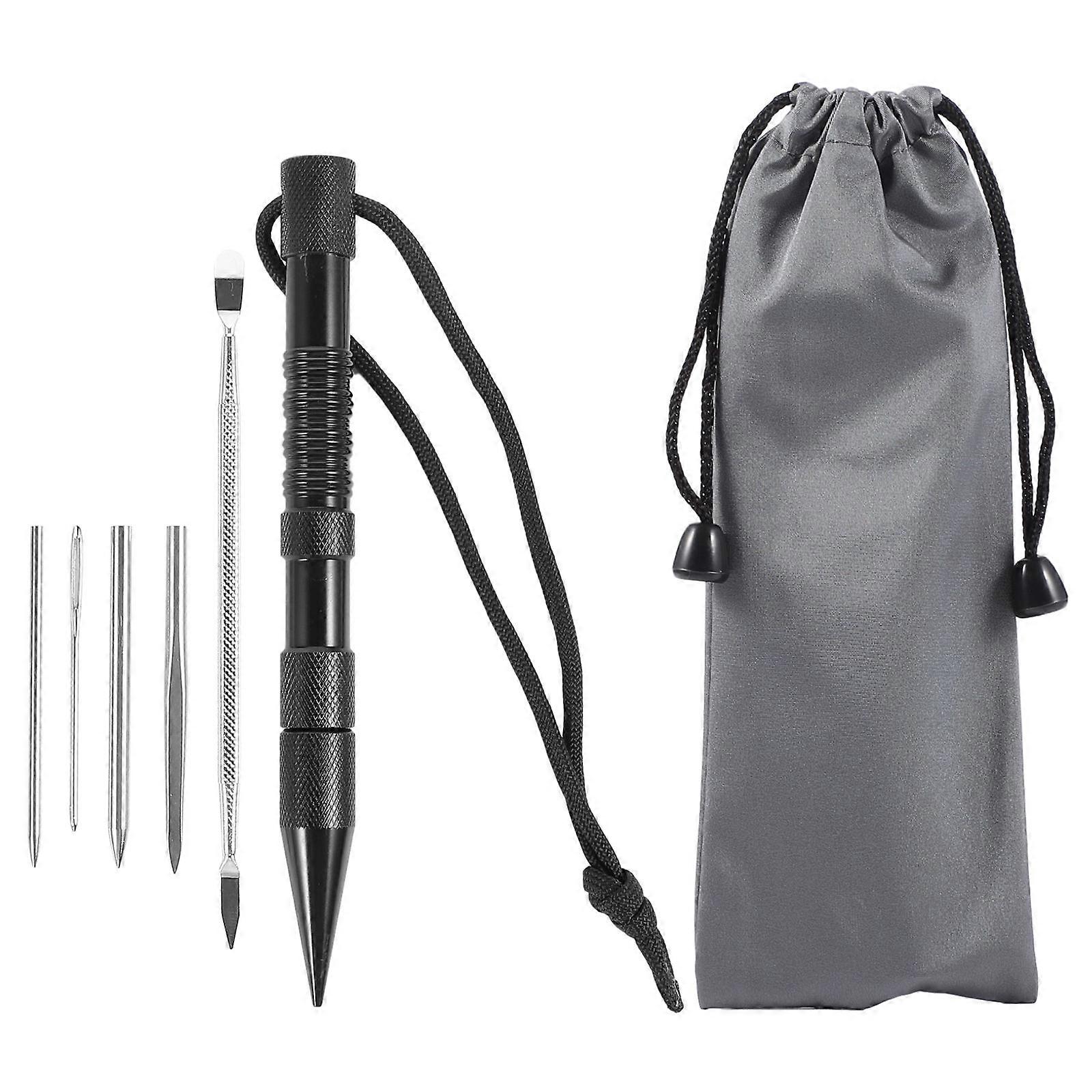 Paracord Braiding Tools Set Of 6 For Adults In Black Ideal For Indoor Handicraft And DIY Projects