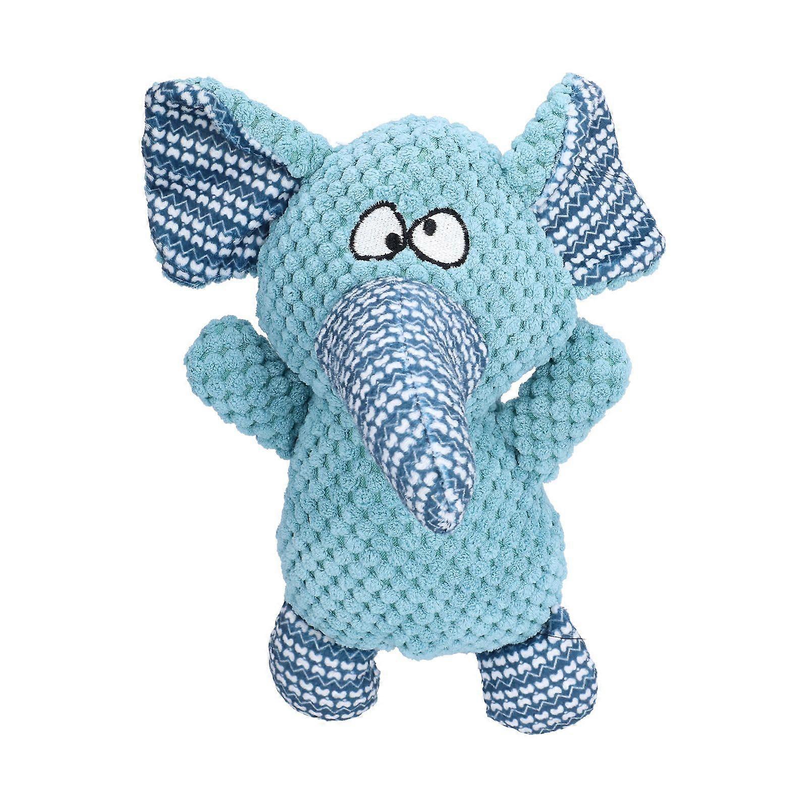 Elephant Dog Squeak Toy Cute Plush Stuffed Puppy Chewing Sound Toy Molar Cleaning Teeth Plush Dog Toy