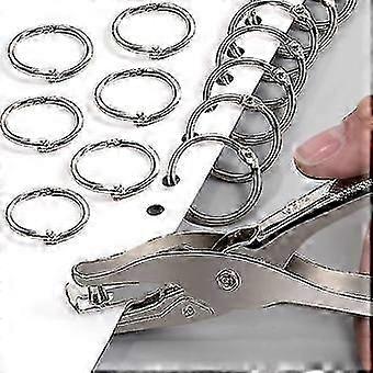50pcs 0.75" Loose-leaf Binder Rings (with Perforation)-