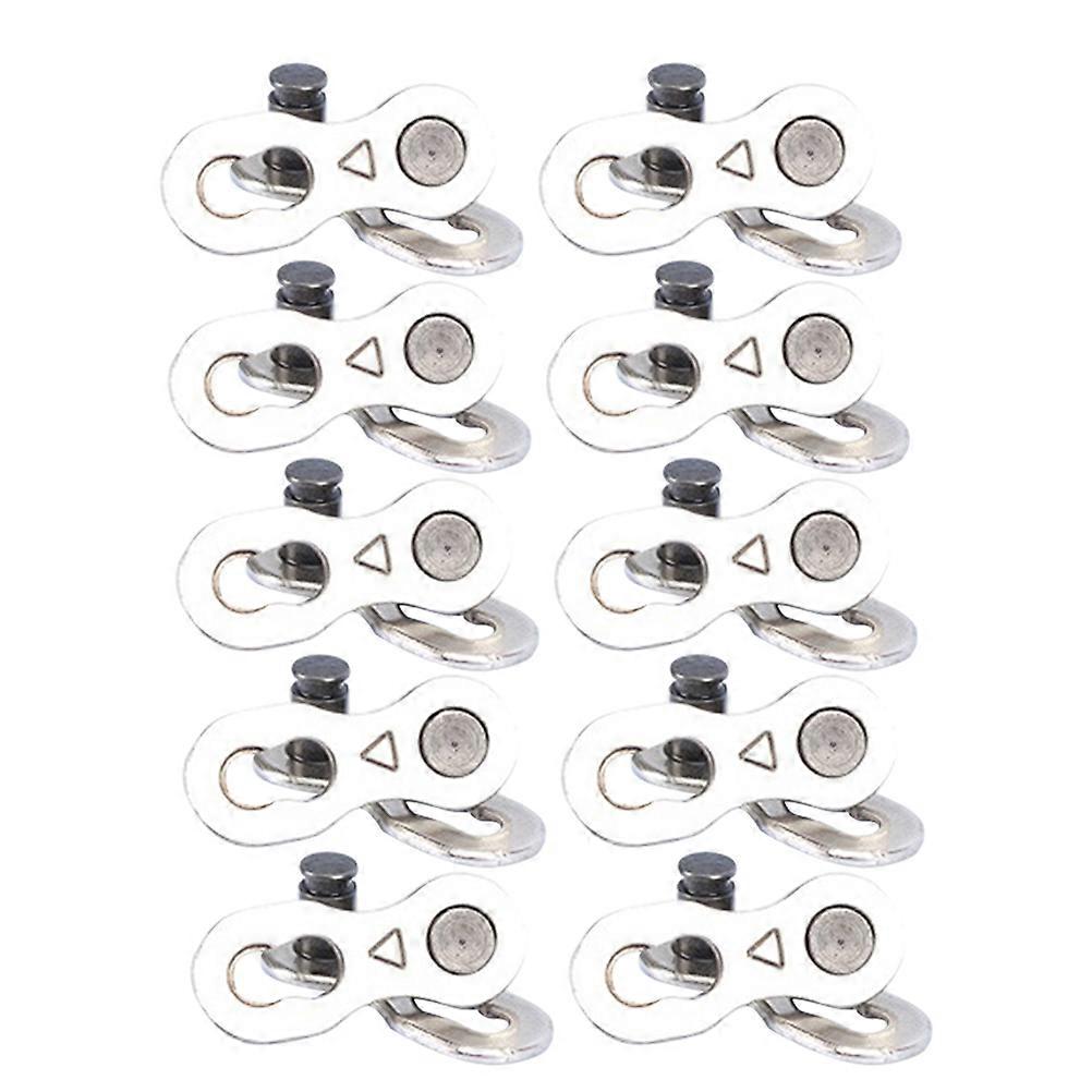 Chain Buckle Chain for Bike 30Pairs 9 Silver