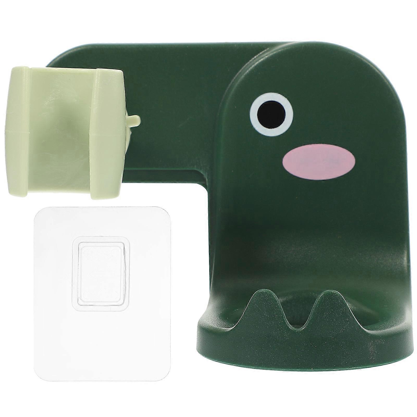 No-Punch Shower Gel Holder 4Pcs Storage Rack For Wet Spaces Easy Installation Rectangular Green