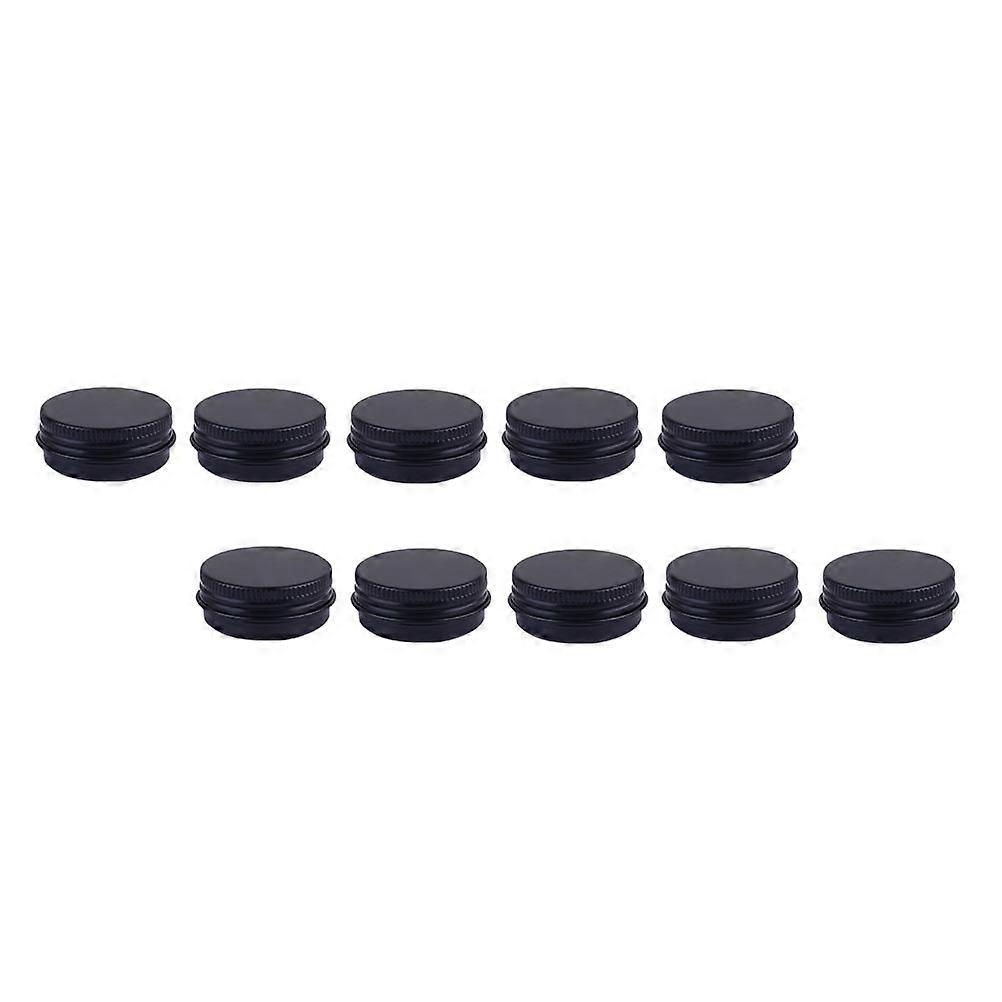 Leak-Proof Aluminum Jar for Cream Storage Use 40Pcs Black Containers