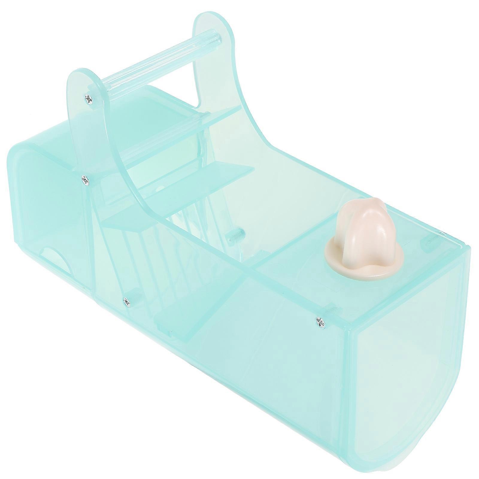 Parrot Food Container 4Pcs Bird Cage Feeder For Indoor Use With Light Green PP Material Prevents Spillage