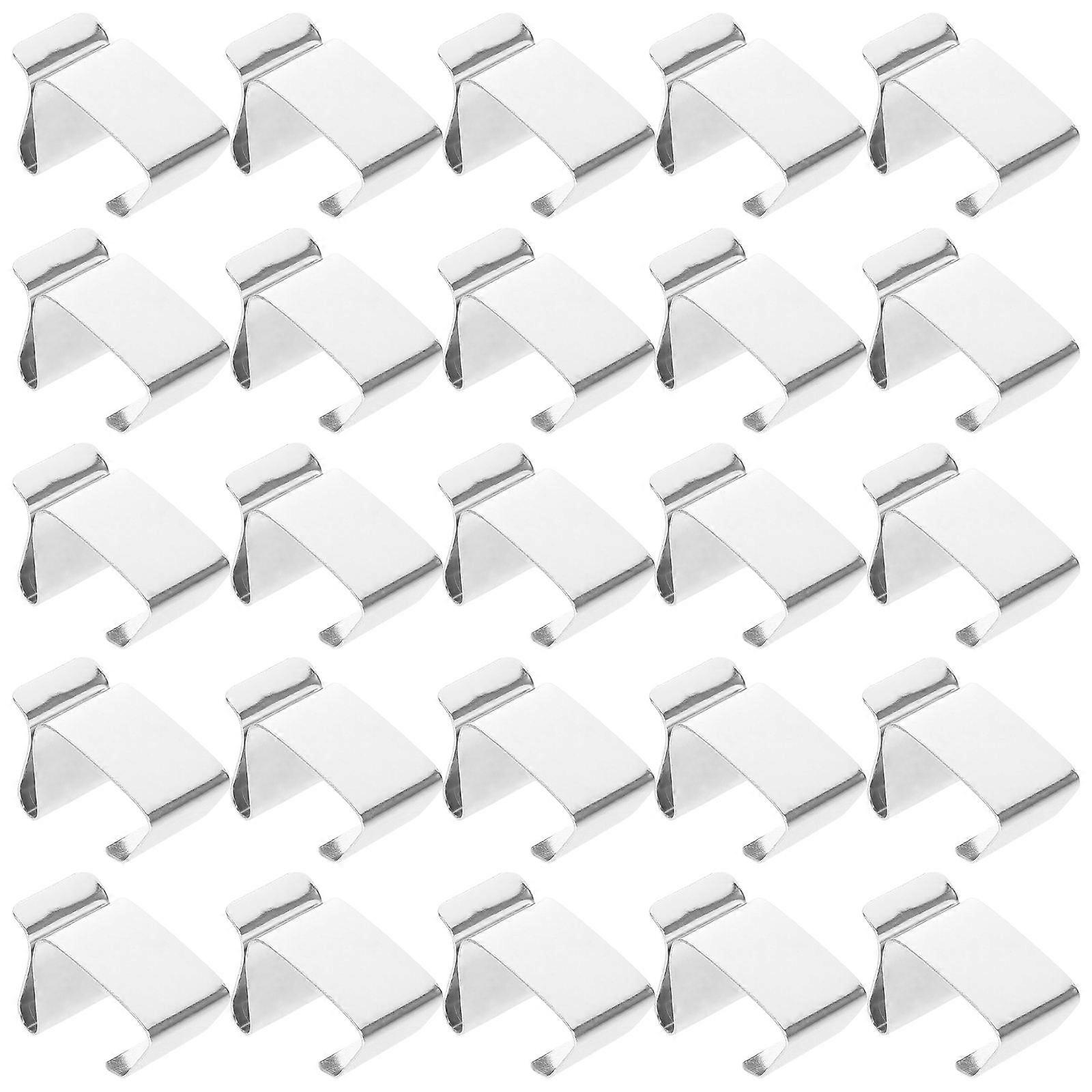 Christmas Light Gutter Hooks Stainless Steel Hooks for Hanging 250Pcs Silver