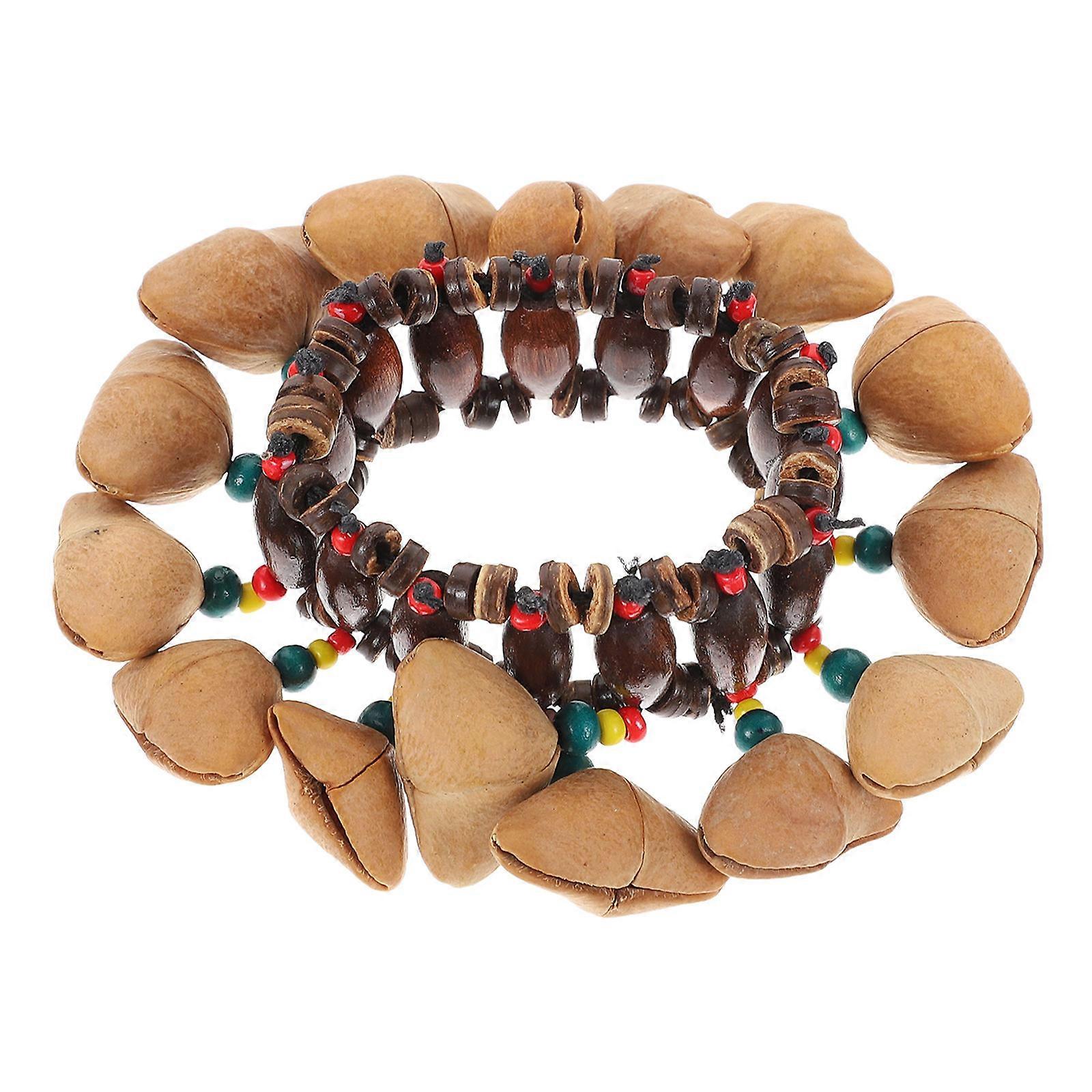 Wrist Hand Bell Musical Instrument for Playing Use 3Pcs African Style