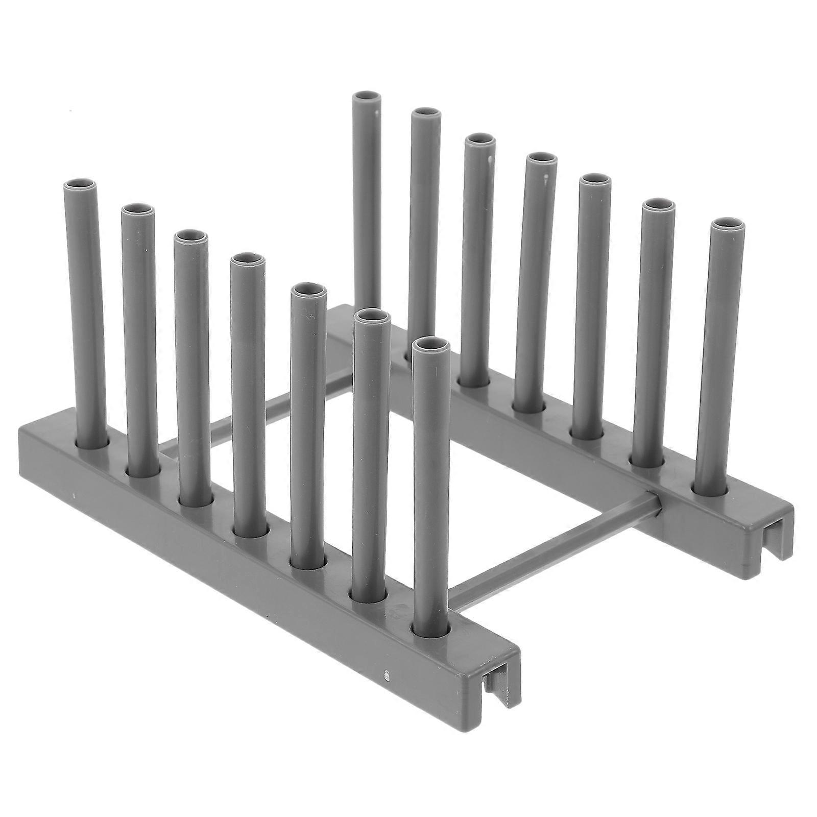 Kitchen Cabinet Plate Organizer Plastic Dish Storage Rack 4Pcs