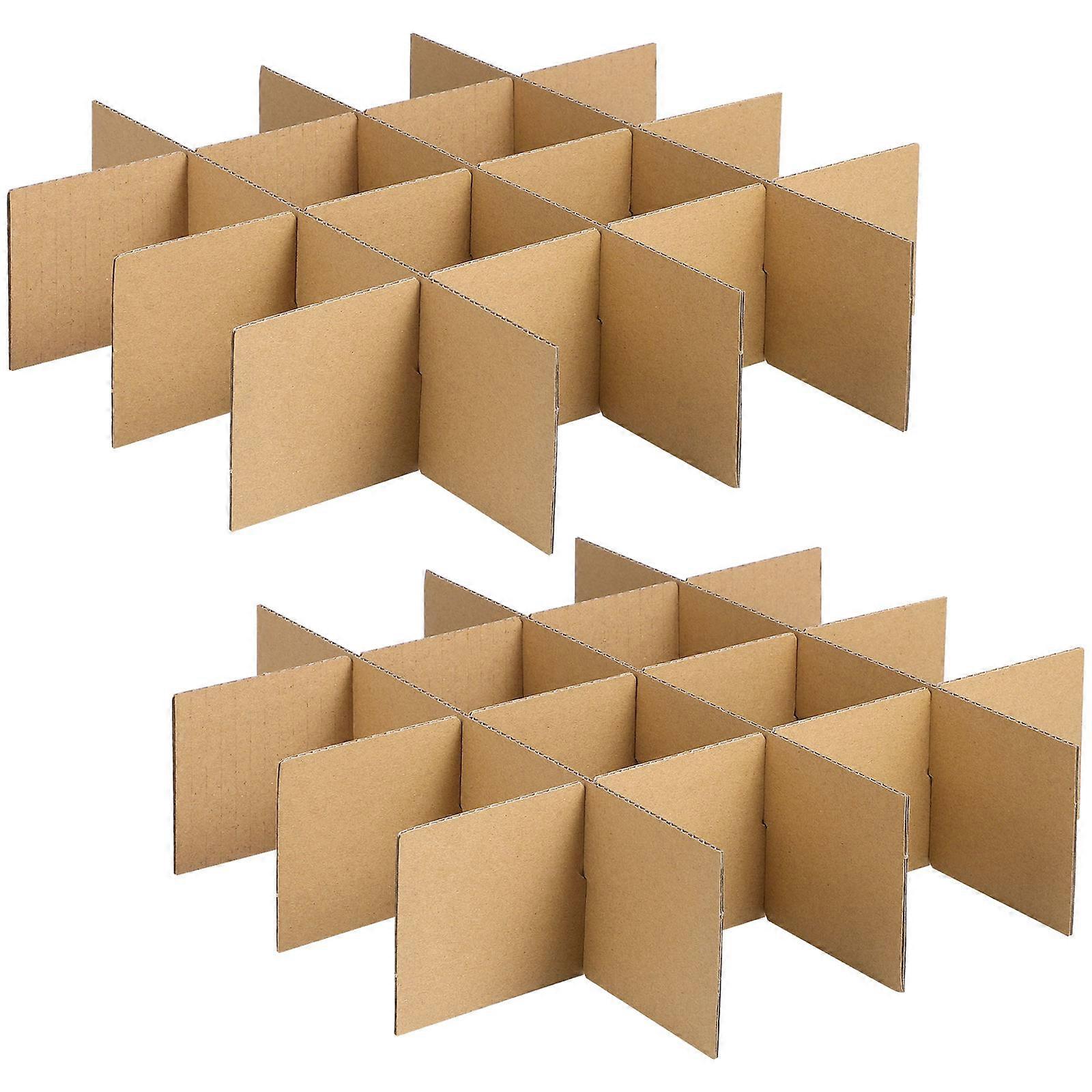 Cardboard Box Divider Glass Packing Kit for Moving Boxes 3Sets Organizer