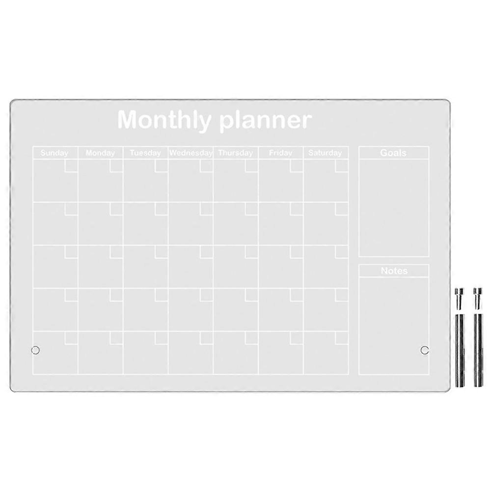 Acrylic Memo Board to Do List Board Transparent for Desk 2Sets
