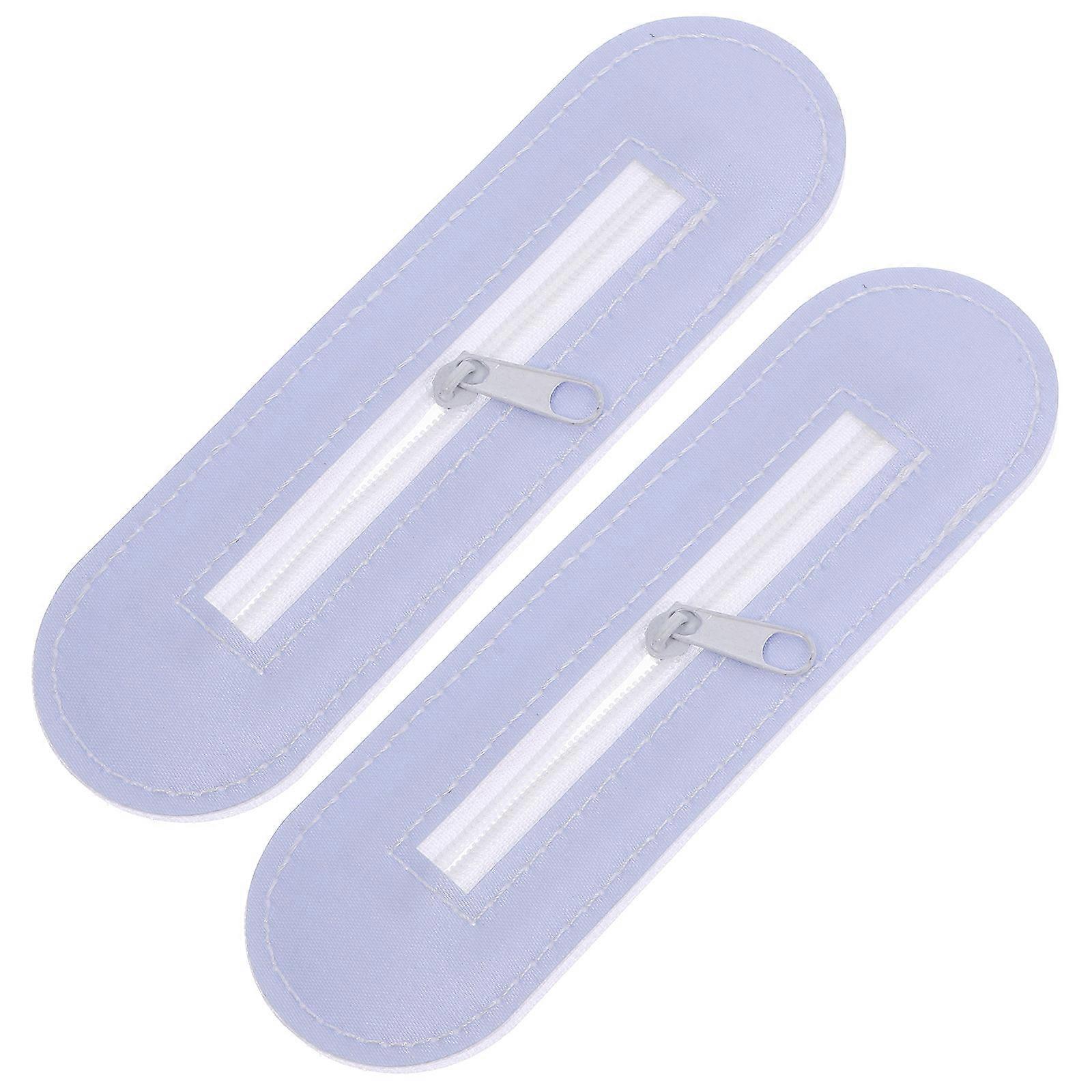 Charging Access Bed Tent Nets Seam With Zipper For Home Use On Bunk Beds Blue 4Pcs