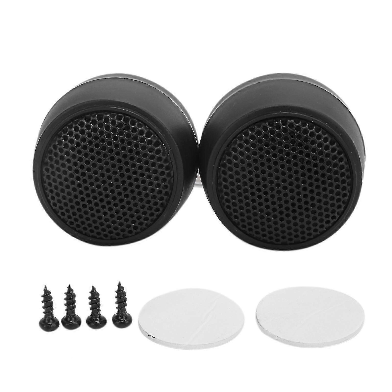 2pcs Dome Tweeter Speaker High Efficiency Clear Sound Audio Loudspeaker Universal for Car