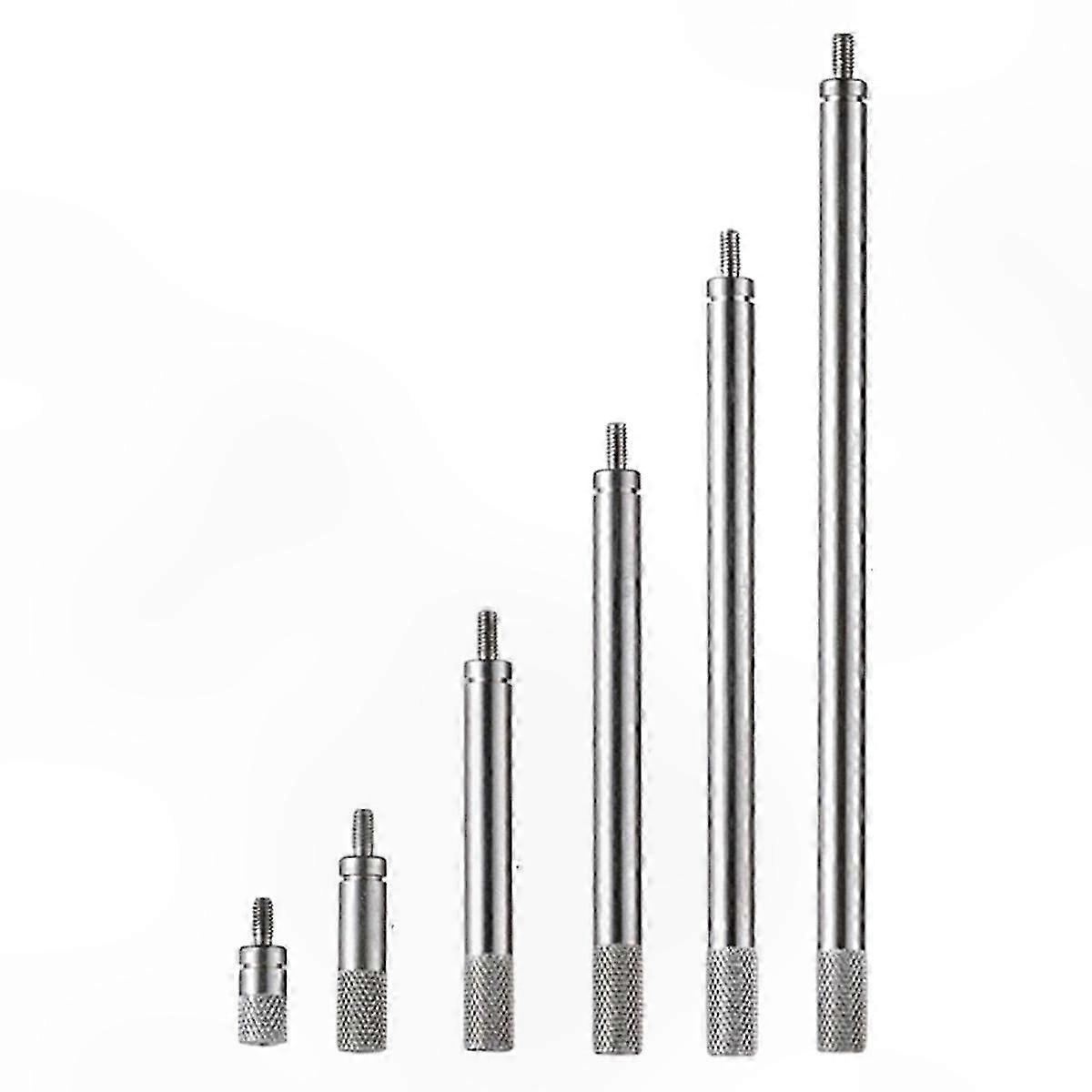 6-Piece M2.5 Thread Extension Rod Set, 10-100mm for Dial and Digital Measurement Tools