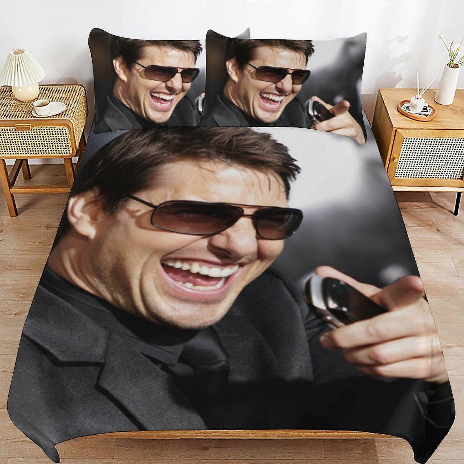 e435 Tom Cruise Smooth Sleep Comfort Soft Zipper Closure Durable Bedding Duvet Cover Sets for Bedroom Design d435