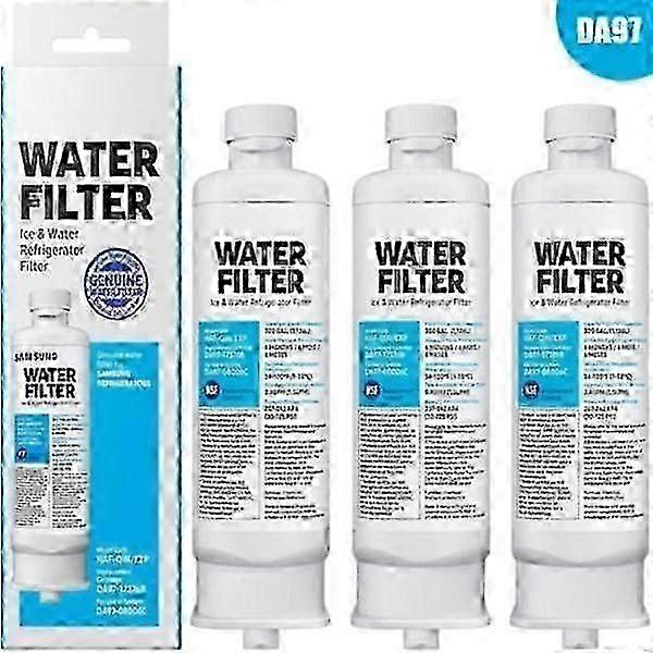3-Pack Refrigerator Water Filter Replacement for Samsung Multi-Door Models with Filtration
