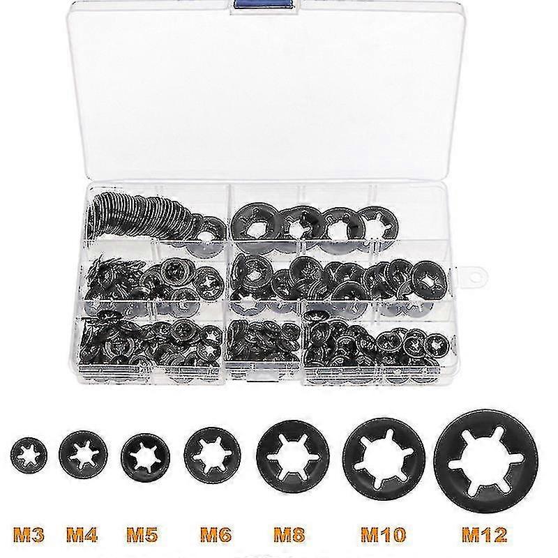 340pcs Lock Washers Lock Washers, Steel Lock Washers Quick Lock Washers CY