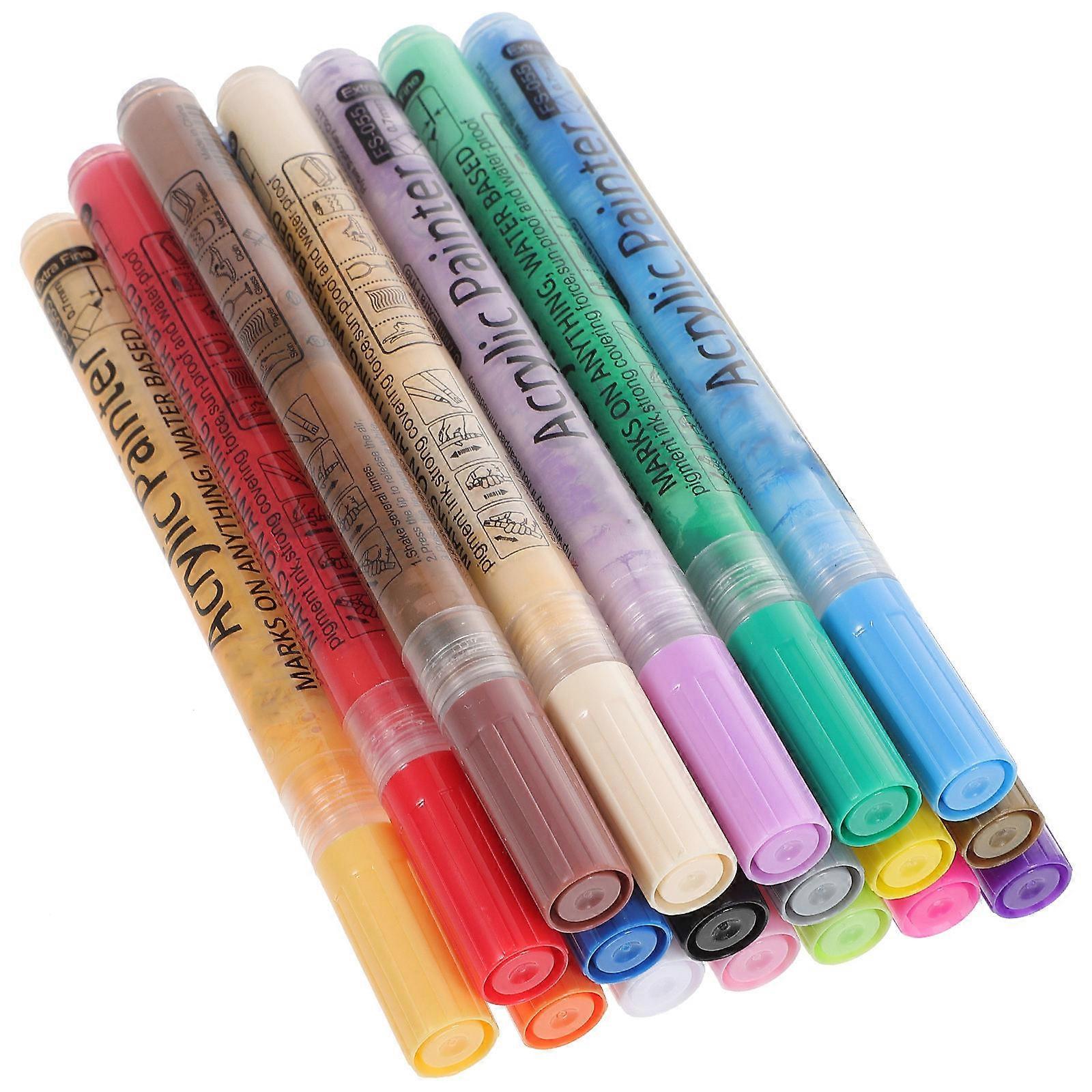 Acrylic Paint Markers 4 Boxes for Painting with Mixed Colors for Art