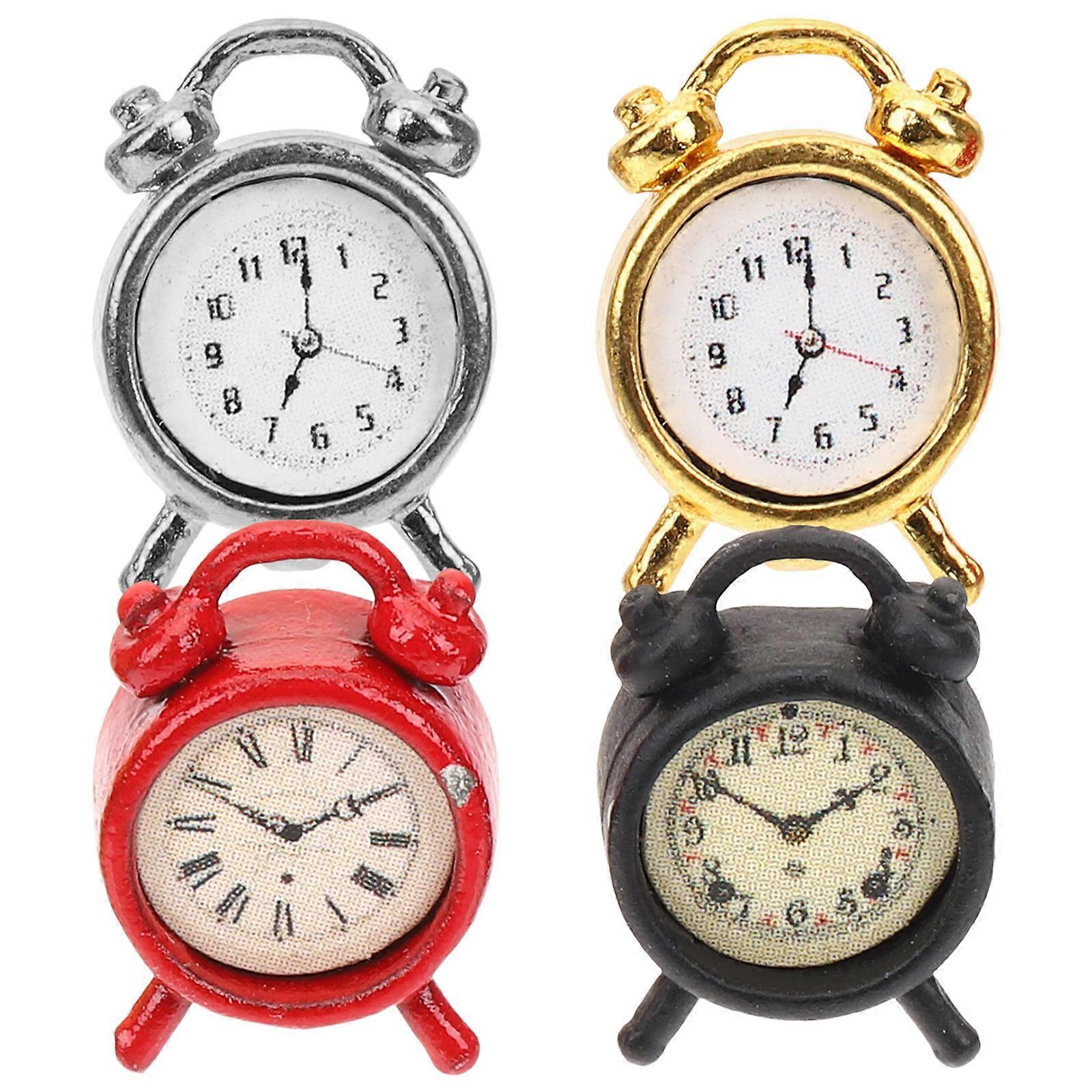 Tiny Alarm Clocks Mini Accessories For Special Occasions Assorted Color Pretend Play Toys 12 Pcs