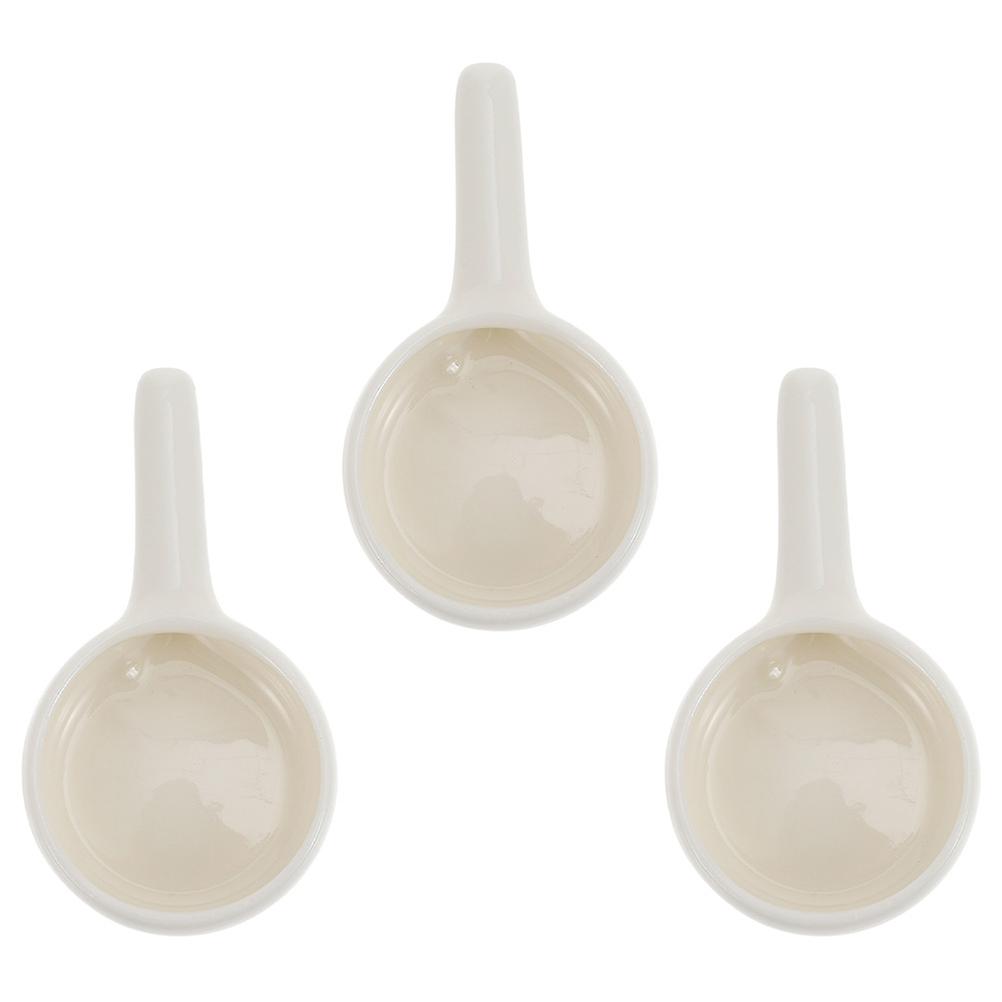 Ceramic Candle Holder Tray with Handle for 15Pcs White Set