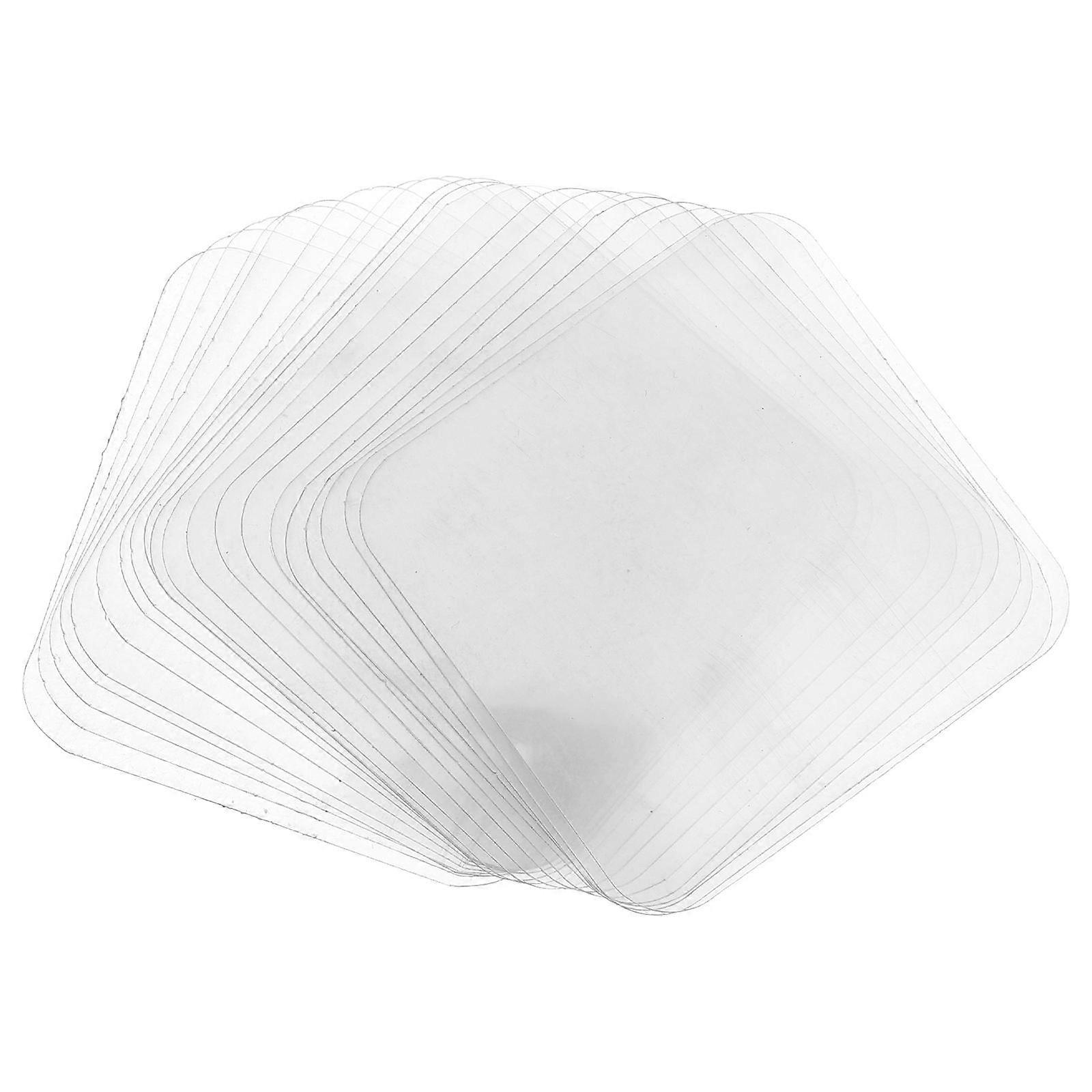 Double Sided Tape Heavy Duty Mounting Adhesive Pads Transparent 6.00X6.00X0.10CM High Adhesion Nanotechnology 20Set