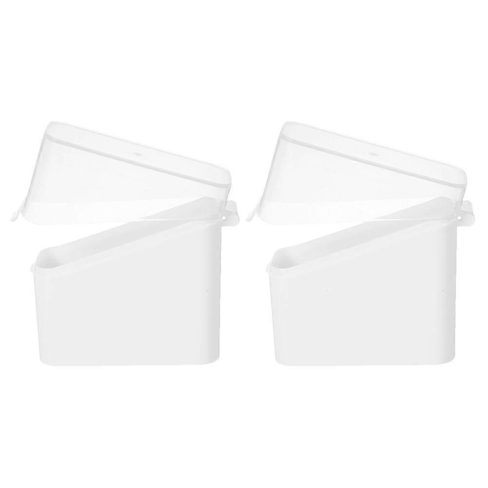 Airtight Cheese Slice Storage Box Modern Design Fridge Storage 11X10.5X4.8CM Stackable Storage 6Pcs