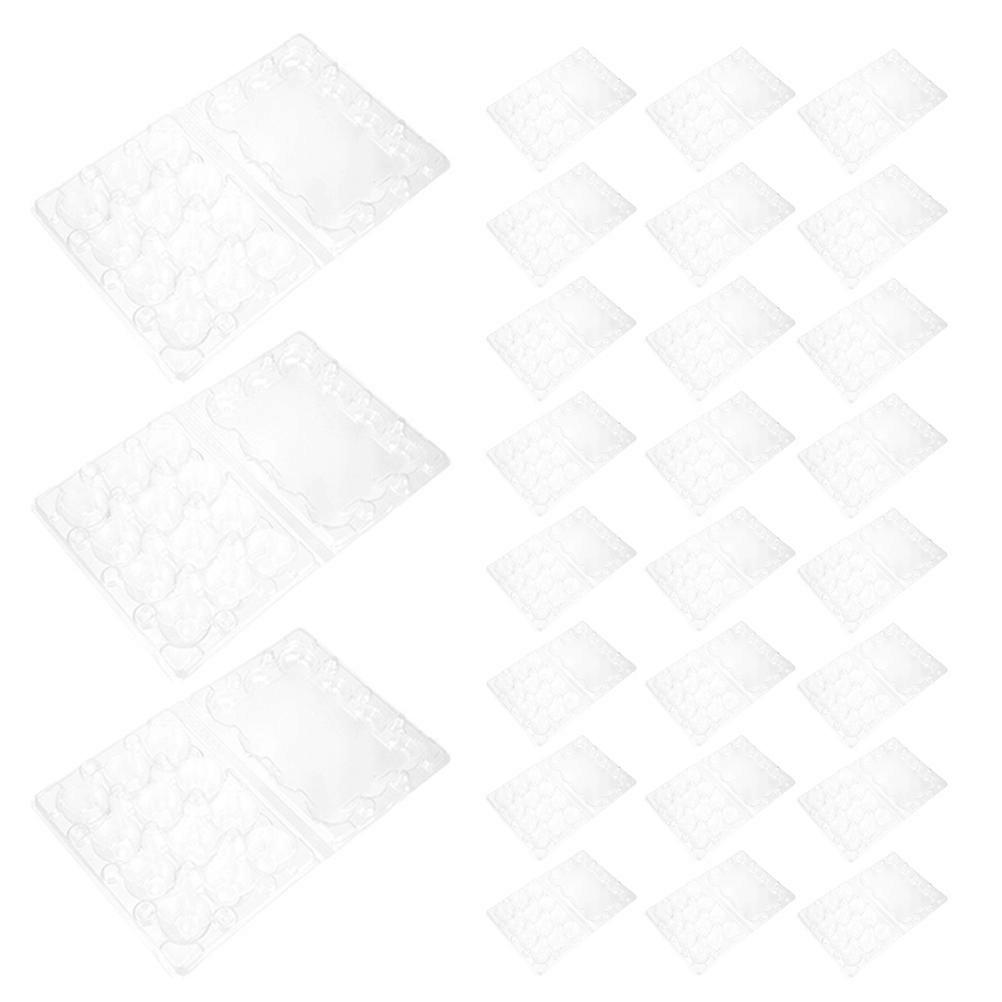 Quail Egg Cartons Transparent Plastic for Display 120Pcs Egg Storage Box