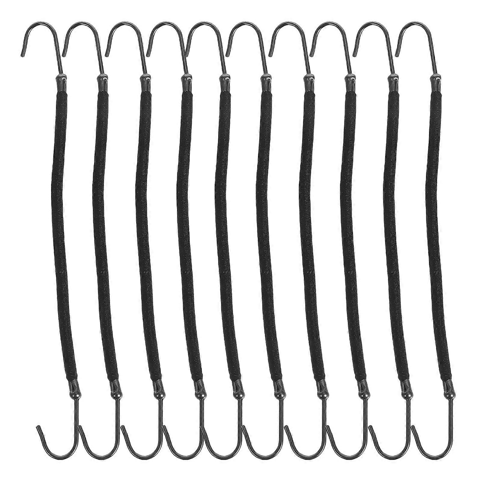 Hair Ponytail Hooks for Braids and Styles Black Color Bands