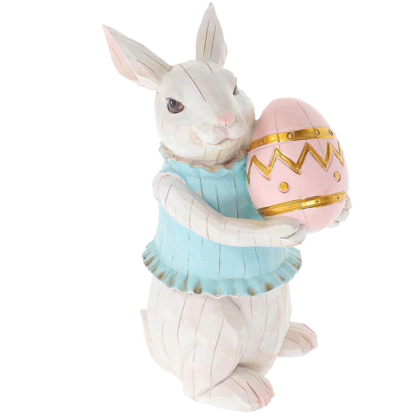 Delicate Rabbit Statue for Decoration Garden Ornament 4Pcs Set