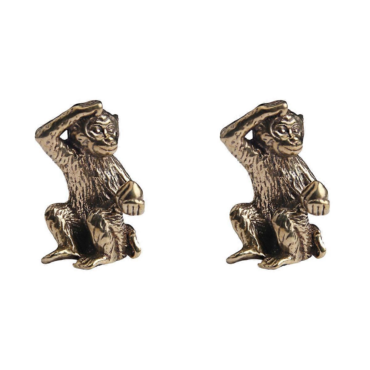 Bronze Mini Monkey Statue Monkey Statue Landscape Accessories