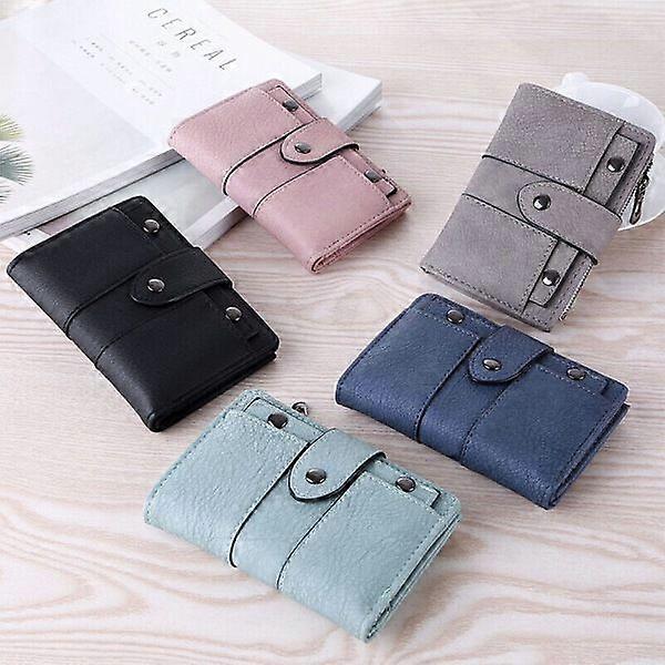 Women's Fashion Bifold Small Wallet Leather Card Holder
