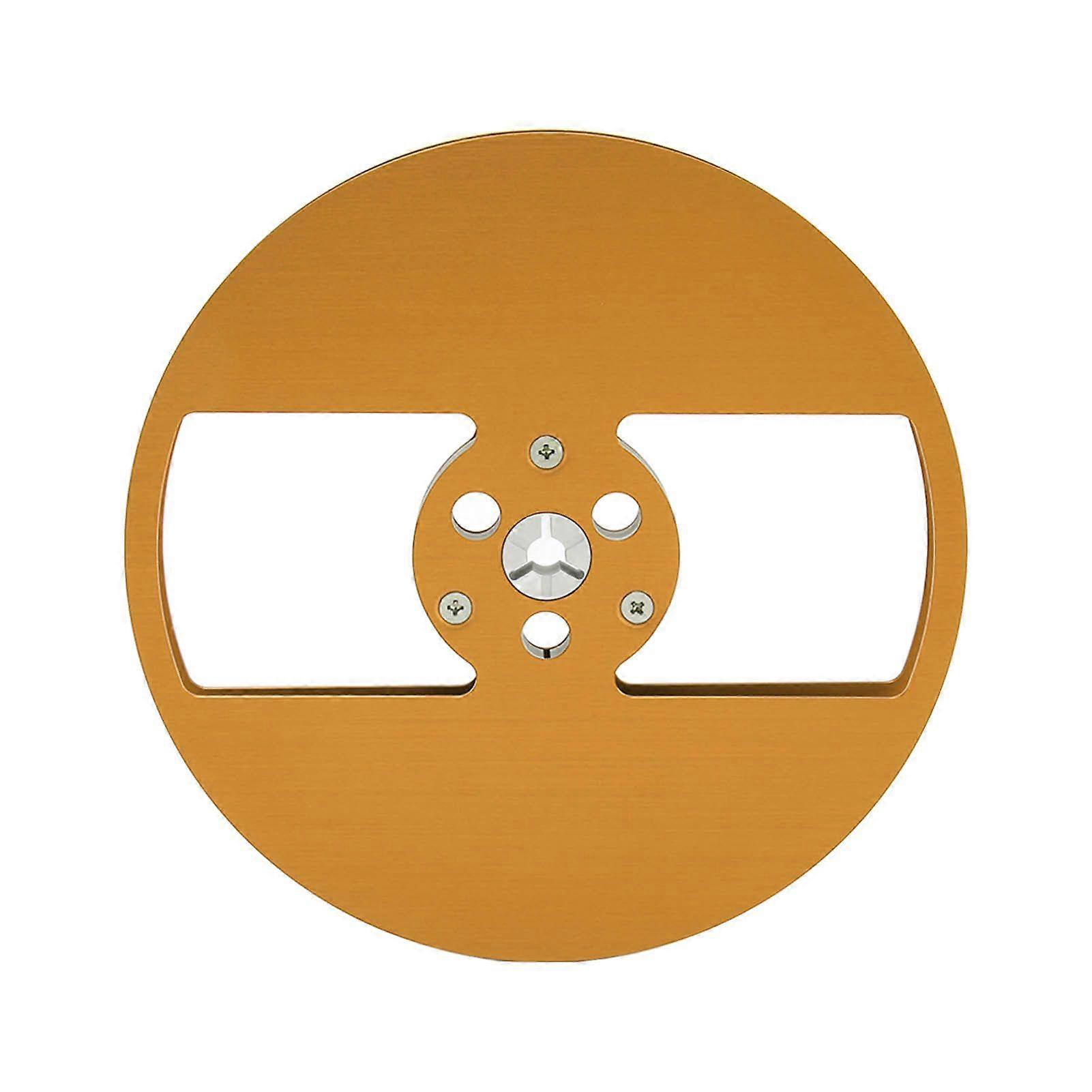 1/4 7 Inch Empty Tape Reel Aluminum Alloy 2 Holes Universal Open Reel Takeup Reel for Nab Opening Machine Part for TEAC Gold