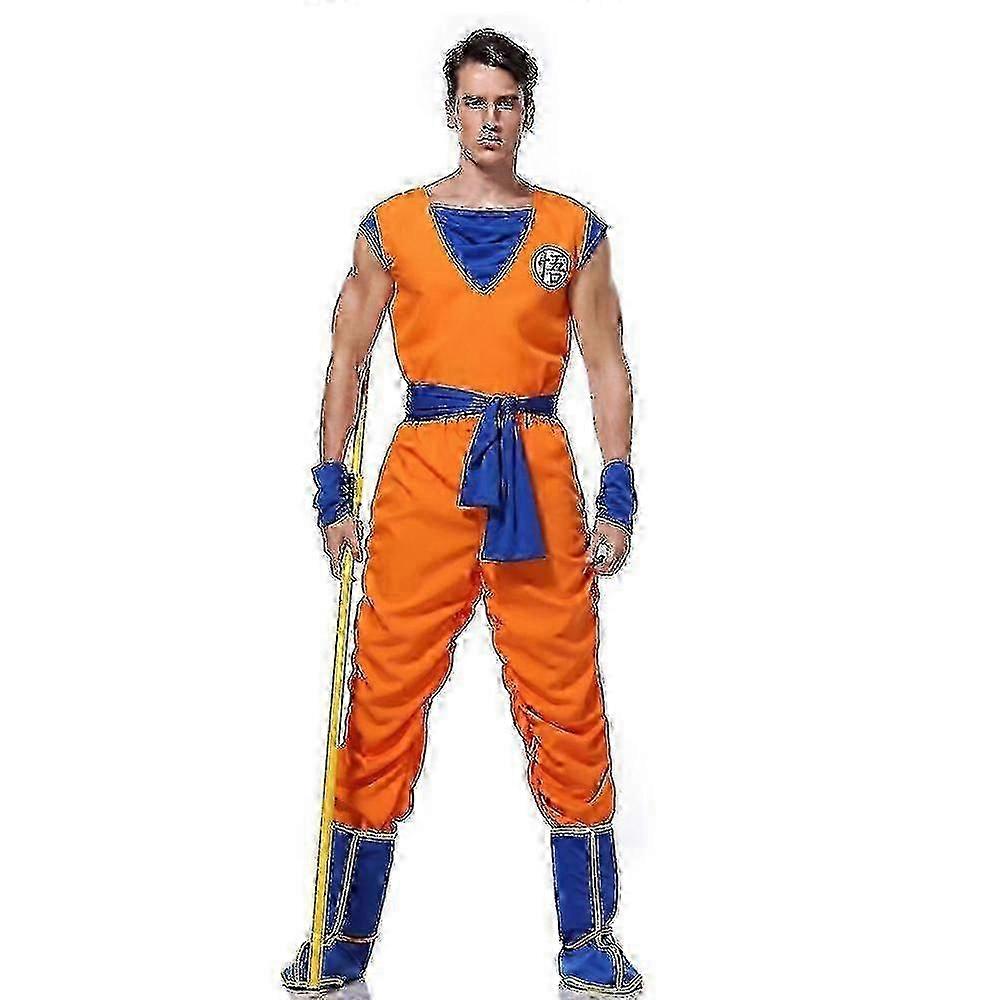 アニメドラゴンボール孫悟空コスプレコスチューム大人男性用孫悟空ロールプレイ