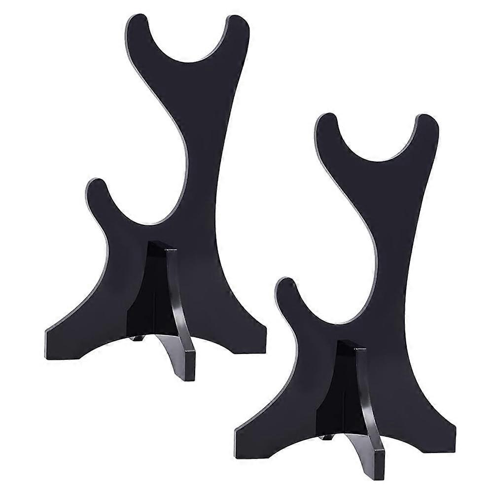 2Pcs Sword Display Stand Acrylic Holder for Displaying Black