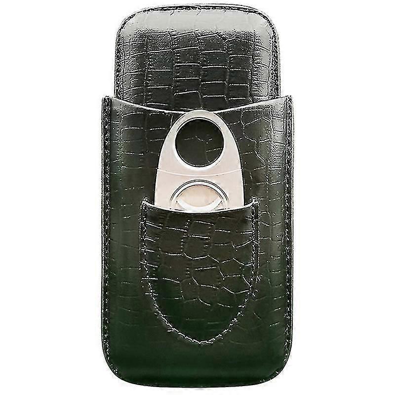 Étui à cigares en cuir véritable