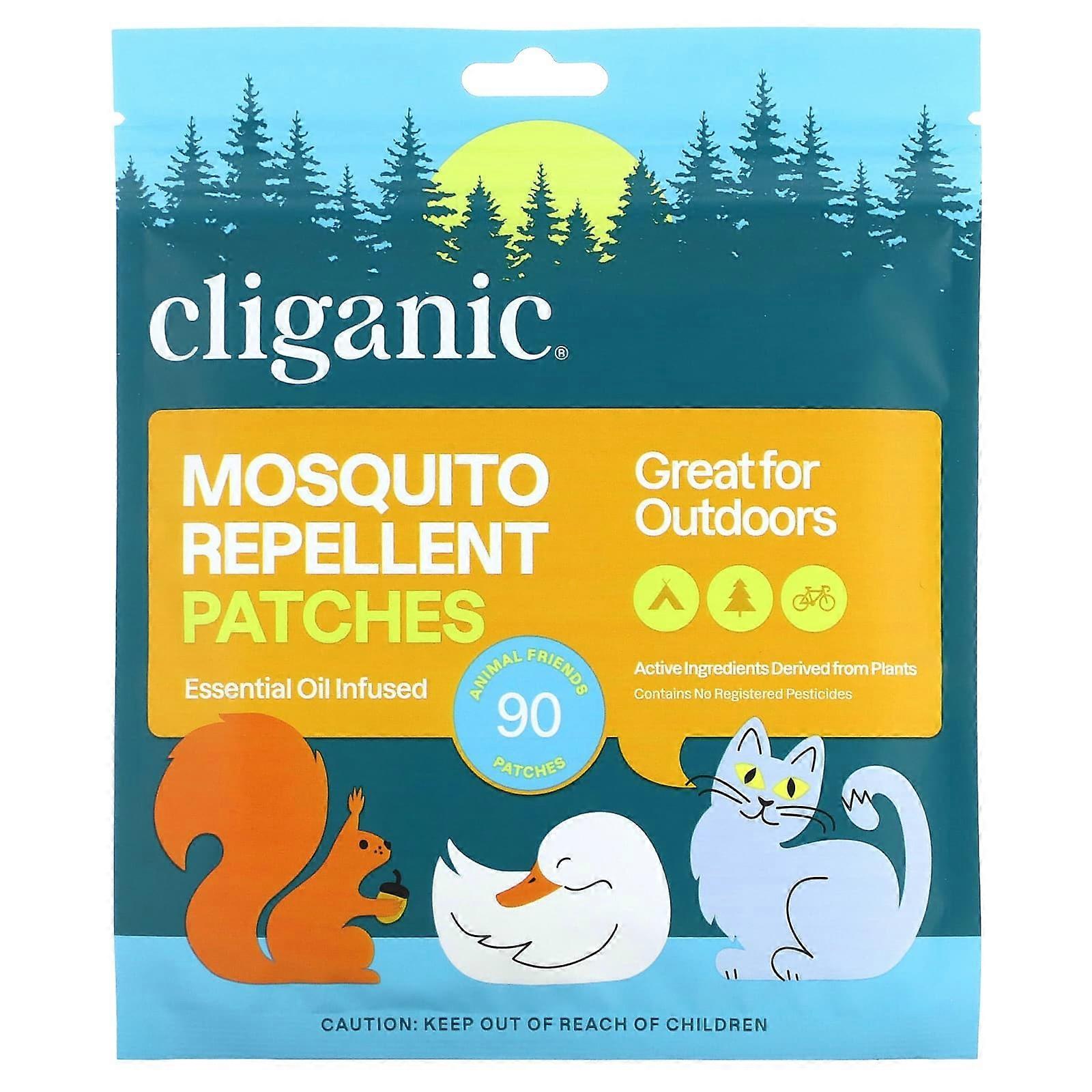 Mosquito Repellent Animal Friends Patches, 90 Patches