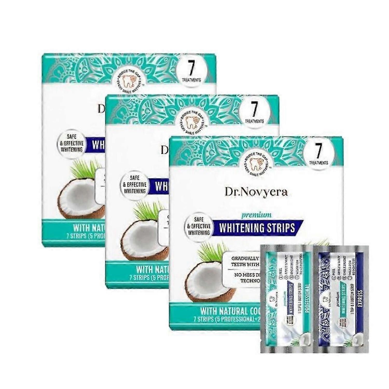 1-3Boxes Whitening Strips (7-dagers behandling)