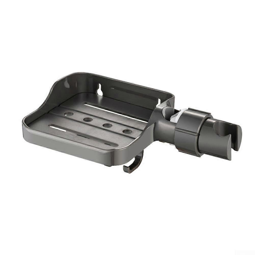 NoDrill Adjustable Shower Shelf With Large Capacity Storage Bathroom Organization ABS Material Construction Easy Installation Gray